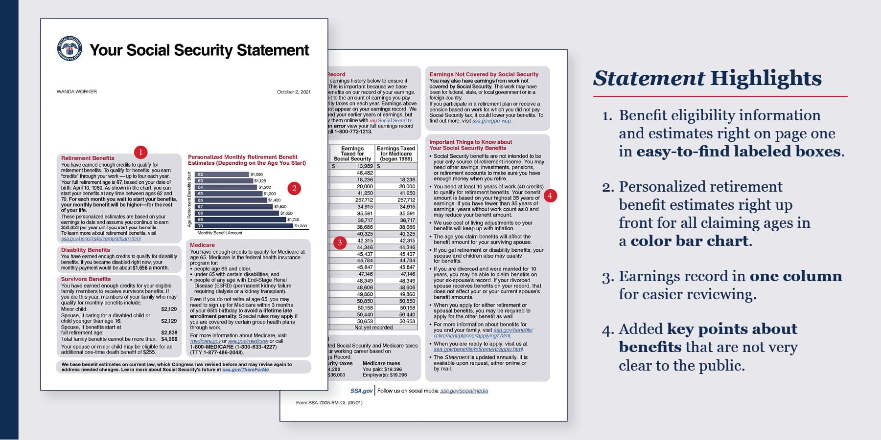 Social Security Announces Redesigned Statement Available Online and by